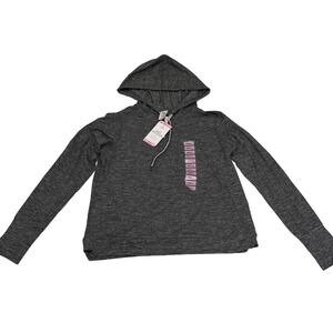 NWT‎ Member's Mark Favorite Soft Pullover Black Soot Heather Medium